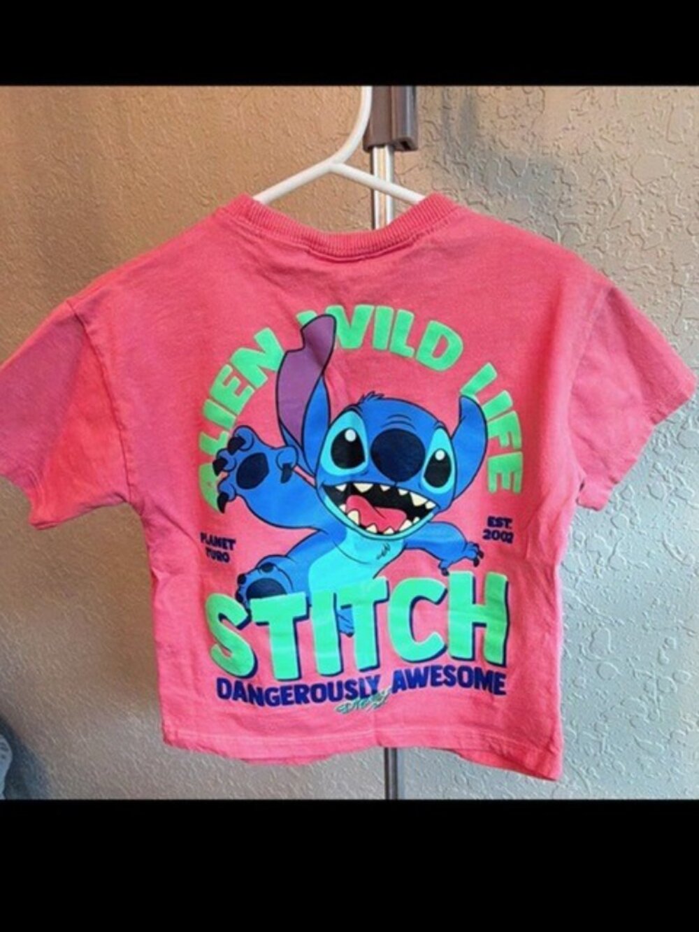 ZARA Disney Stitch boys Multicolor Graphic Crewneck Short Sleeve T-Shirt 3T